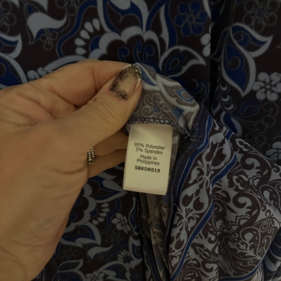 41 Hawthorn Blue Paisley Sleeveless Dress XXL | Stitch Fix - Picture 4 of 5